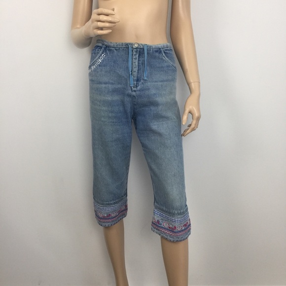 Harley-Davidson Denim - Harley Davidson Denim Embroidered Crop Pants 16